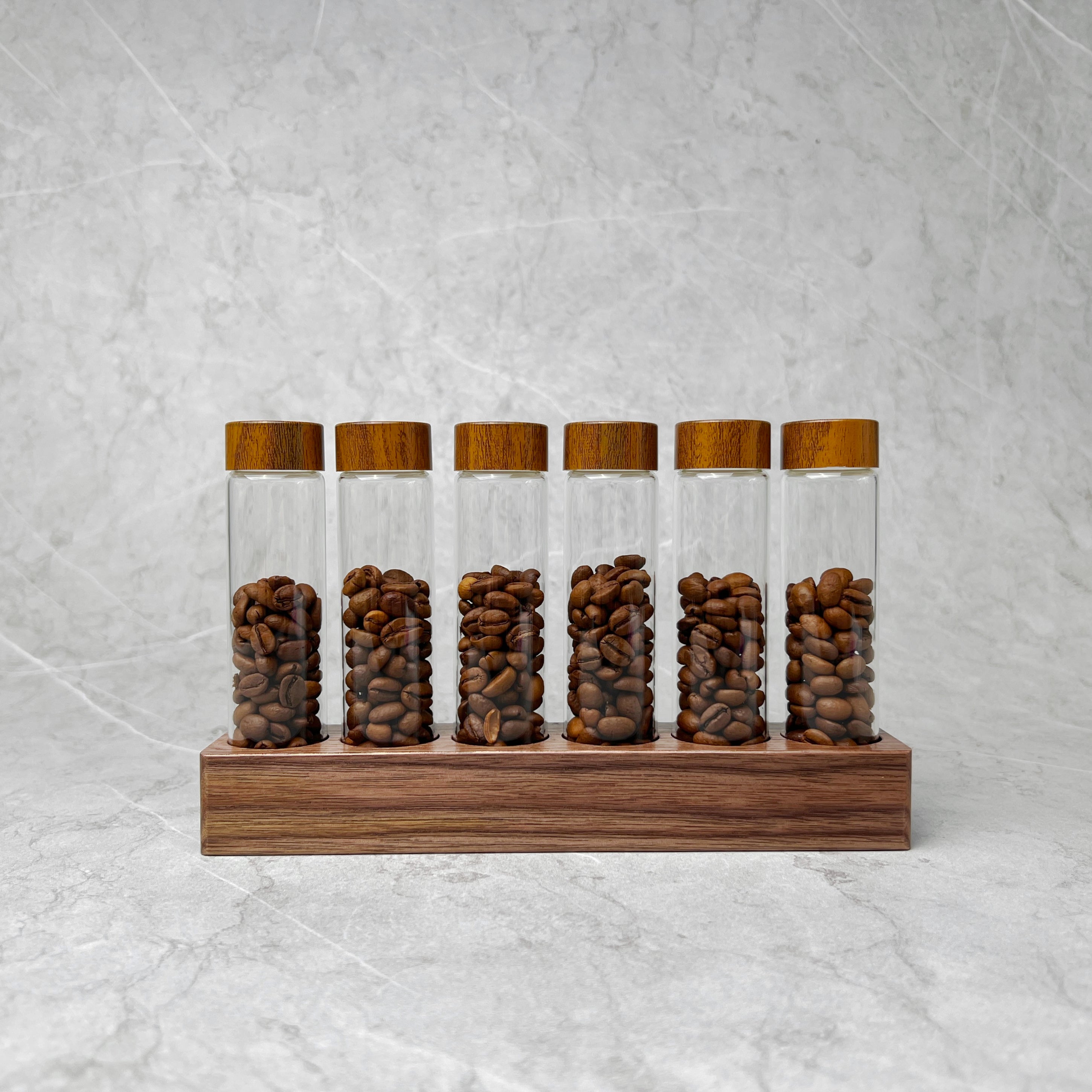 Single Dose Coffee Bean Test Tube Rack – Semiblack