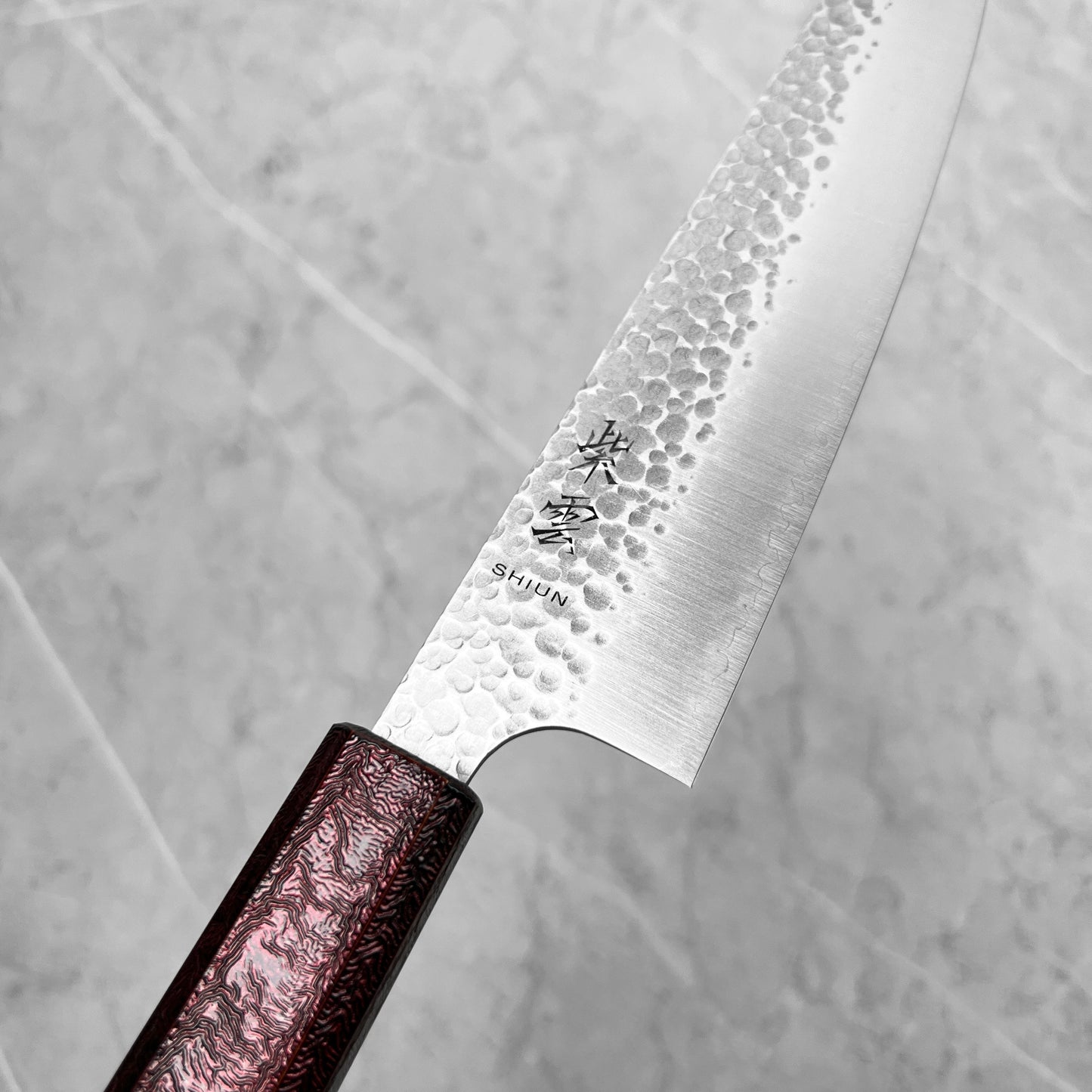 Seki Kanetsugu Shiun VG10 Blood Red Santoku 170mm