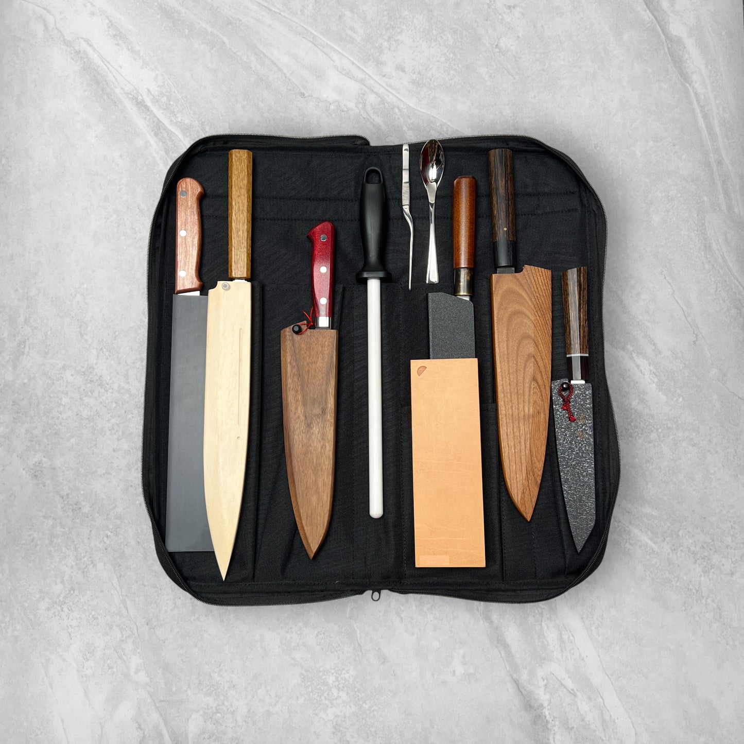 Semiblack 10-Pocket Knife Tote