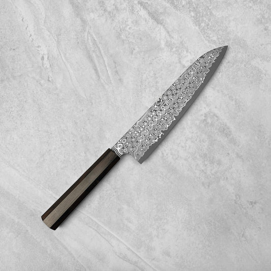 Nigara Hamono Anmon "Raindrop Damascus" SG2 Gyuto 240mm